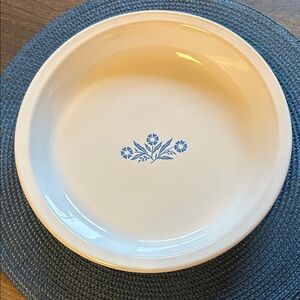Vintage Corningware Blue Cornflower 9” Pie Plate
